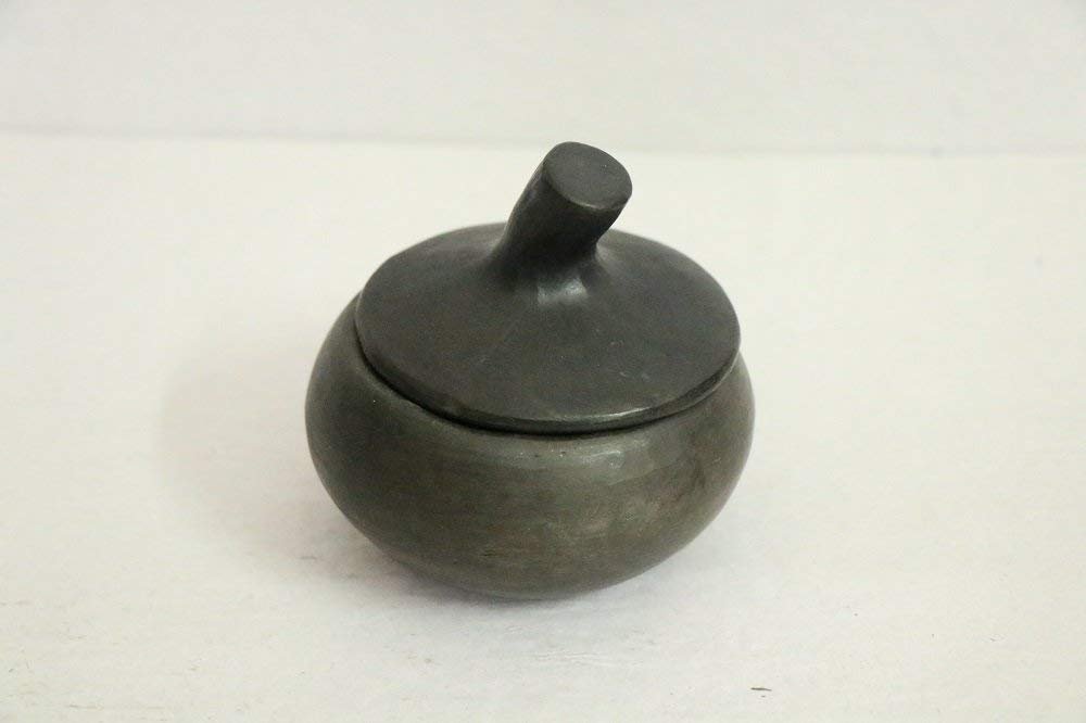 Luxurious Manipur Pottery Clay Round Sugar Pot/Cup