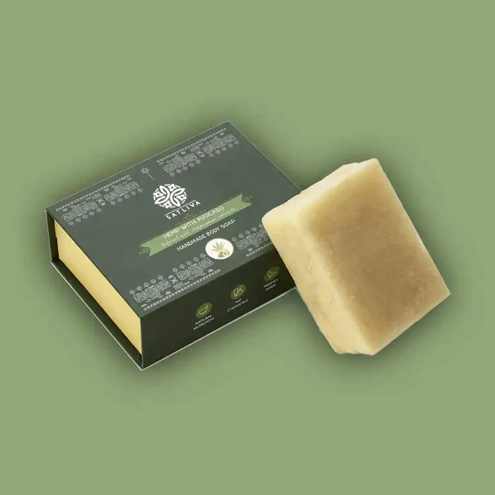 Satliva Avocado Body Soap Bar with Hemp - Image 3